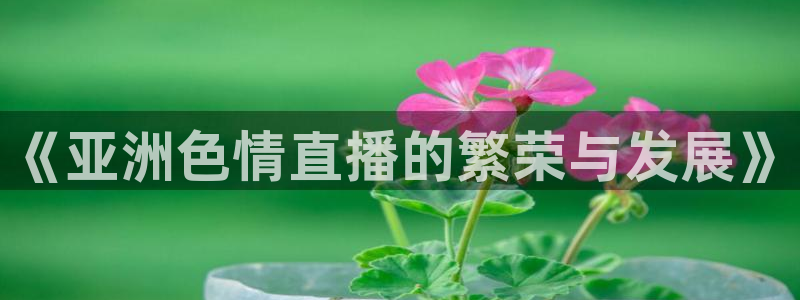 松鼠宝贝体育：《亚洲色情直播的繁荣与发展》